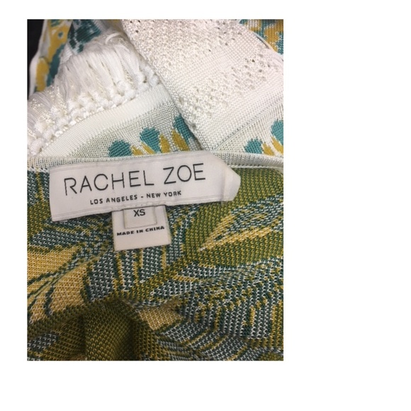 Rachel Zoe Francesca Jacquard Fringe maxi dress XS - Picture 6 of 6